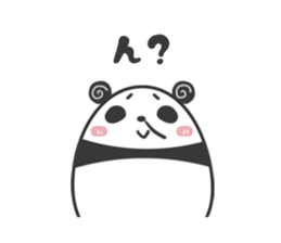 egg-shaped panda sticker #13005501