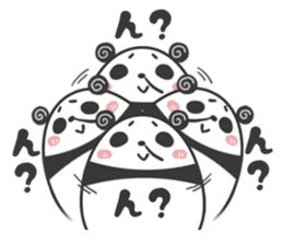 egg-shaped panda sticker #13005503