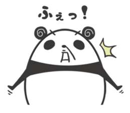 egg-shaped panda sticker #13005505