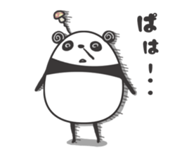 egg-shaped panda sticker #13005512