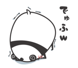 egg-shaped panda sticker #13005514