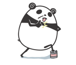 egg-shaped panda sticker #13005519