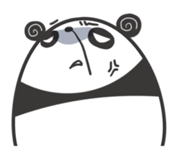 egg-shaped panda sticker #13005529