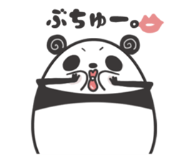 egg-shaped panda sticker #13005533