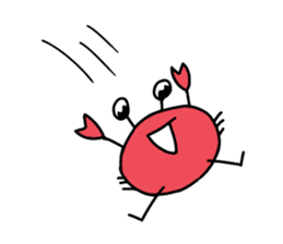 kawaii crab sticker #13006656