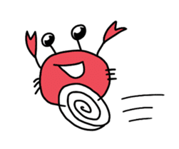 kawaii crab sticker #13006657
