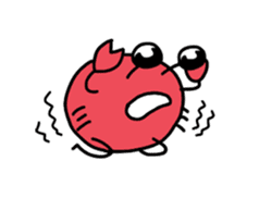 kawaii crab sticker #13006660