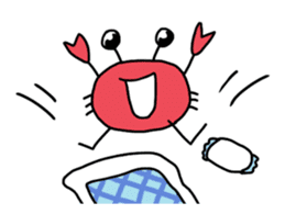 kawaii crab sticker #13006662