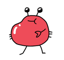 kawaii crab sticker #13006663