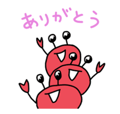 kawaii crab sticker #13006669