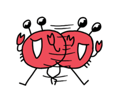 kawaii crab sticker #13006671