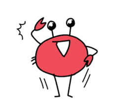kawaii crab sticker #13006683