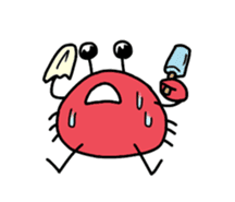 kawaii crab sticker #13006688
