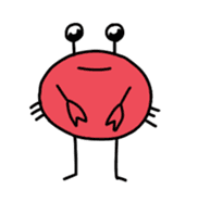 kawaii crab sticker #13006693