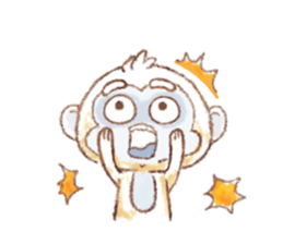 Little White Monkey - For Daily Life sticker #13007137