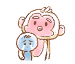 Little White Monkey - For Daily Life sticker #13007144