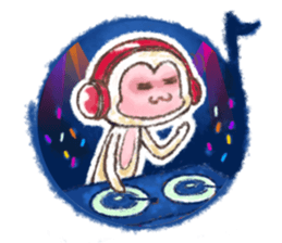 Little White Monkey - For Daily Life sticker #13007147