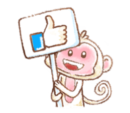 Little White Monkey - For Daily Life sticker #13007154