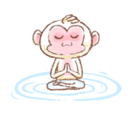 Little White Monkey - For Daily Life sticker #13007158