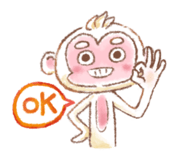 Little White Monkey - For Daily Life sticker #13007164