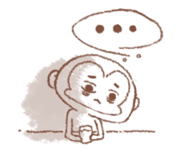 Little White Monkey - For Daily Life sticker #13007172