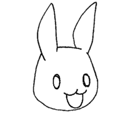Fun Fun rabbit sticker #13008843