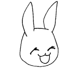 Fun Fun rabbit sticker #13008844
