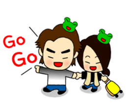 The Frog Couple sticker #13009264