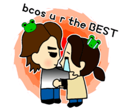 The Frog Couple sticker #13009280