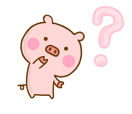 Pig Cute Yokutukau sticker #13009944
