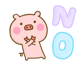 Pig Cute Yokutukau sticker #13009960