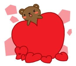 Yawakuma Bear sticker #13010166