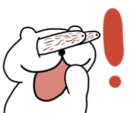 White cat Nyantaro 2 sticker #13010719