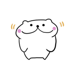 White cat Nyantaro 2 sticker #13010730