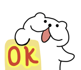 White cat Nyantaro 2 sticker #13010734