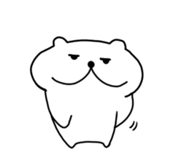 White cat Nyantaro 2 sticker #13010741