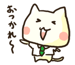 Speaking cat (A line and HA line) sticker #13011054