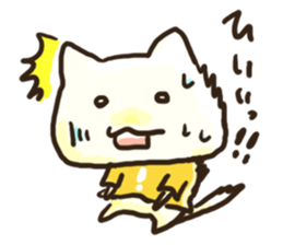 Speaking cat (A line and HA line) sticker #13011065