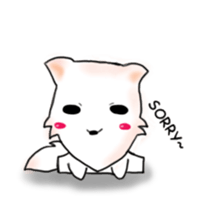 White Shuai Shuai(Momo) sticker #13012151