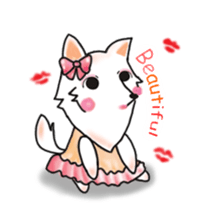 White Shuai Shuai(Momo) sticker #13012170