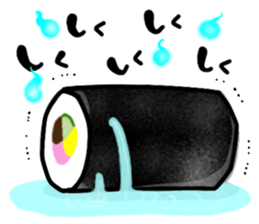 A fat roll sushi sticker sticker #13012423