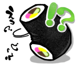 A fat roll sushi sticker sticker #13012424