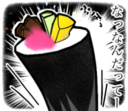 A fat roll sushi sticker sticker #13012443