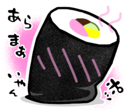 A fat roll sushi sticker sticker #13012452