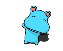 Lovely Hippopotamus (Animation) sticker #13013567