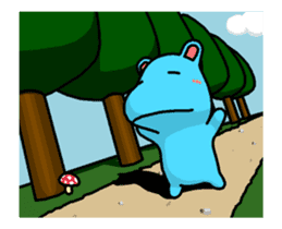 Lovely Hippopotamus (Animation) sticker #13013582