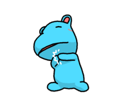 Lovely Hippopotamus (Animation) sticker #13013584