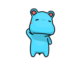 Lovely Hippopotamus (Animation) sticker #13013585