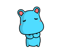 Lovely Hippopotamus (Animation) sticker #13013586