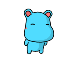 Lovely Hippopotamus (Animation) sticker #13013588
